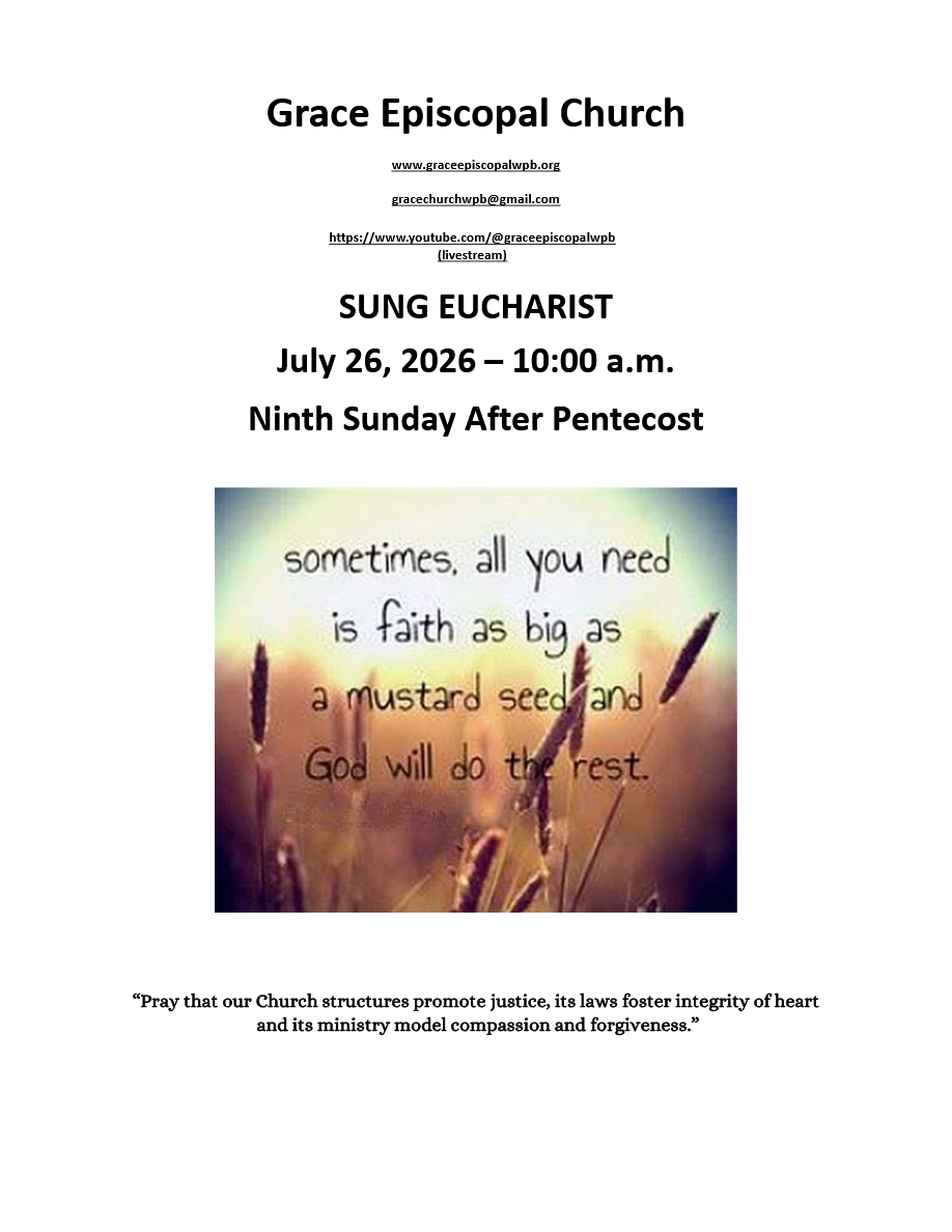 Sung Eucharist - Ninth Sunday After Pentecost