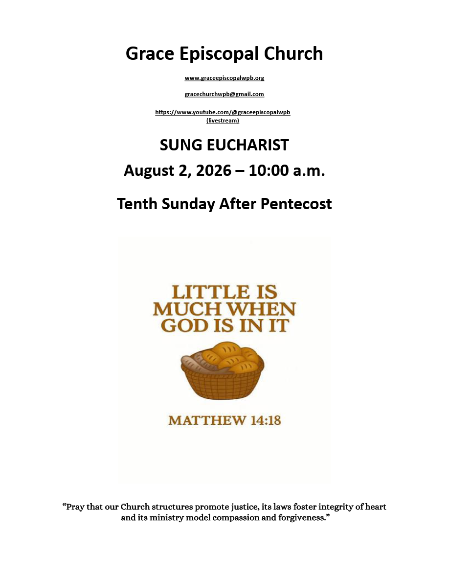 Sung Eucharist - Tenth Sunday After Pentecost
